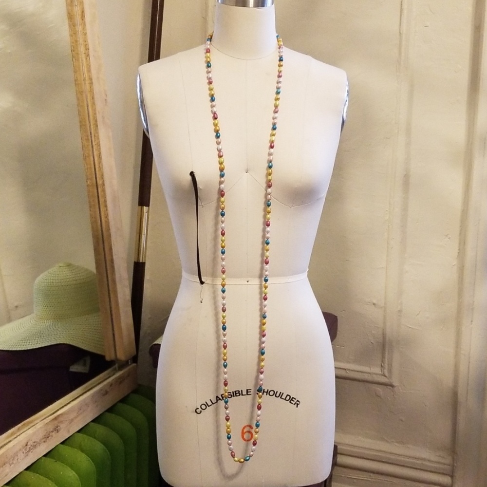 CGI Multi-colour Genuine Cultured Pearl Necklace